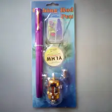 Удочка Катушка комбо набор форма мини-пера телескопическая Полюс Baitcast колесо приманка поплавок отдых рыболовный крючок комплект