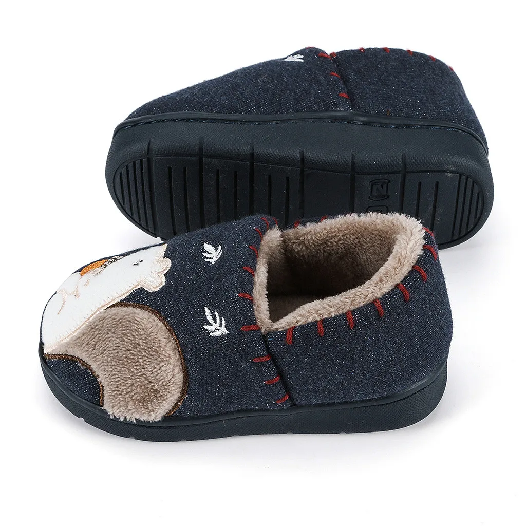 Детские тапочки; модные туфли для девочек и мальчиков; теплые домашние детские тапочки с милыми животными; детская обувь; Zapatillas Chausson Enfant