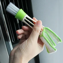 1 шт. Автомобильная внутренняя воздушная розетка Чистящая щётка Автоматическая детализация уход мини Мягкая брендовая НОВАЯ щетка для чистки волокна