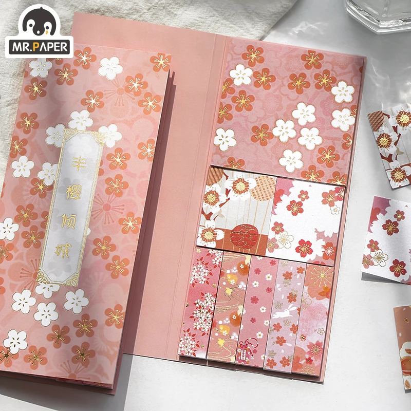 Mr.Paper 240 шт./лот 4 вида конструкций японский Розовый Вишневый фруктовый клубничный