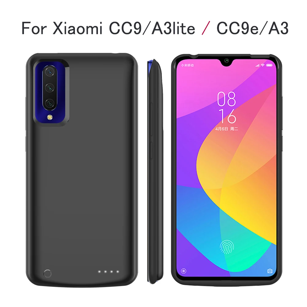 Высокое качество 6500 мАч банк питания чехол для Xiaomi CC9/A3lite пакет резервного заряда батареи для Xiaomi CC9e/A3 крышка корпуса батареи