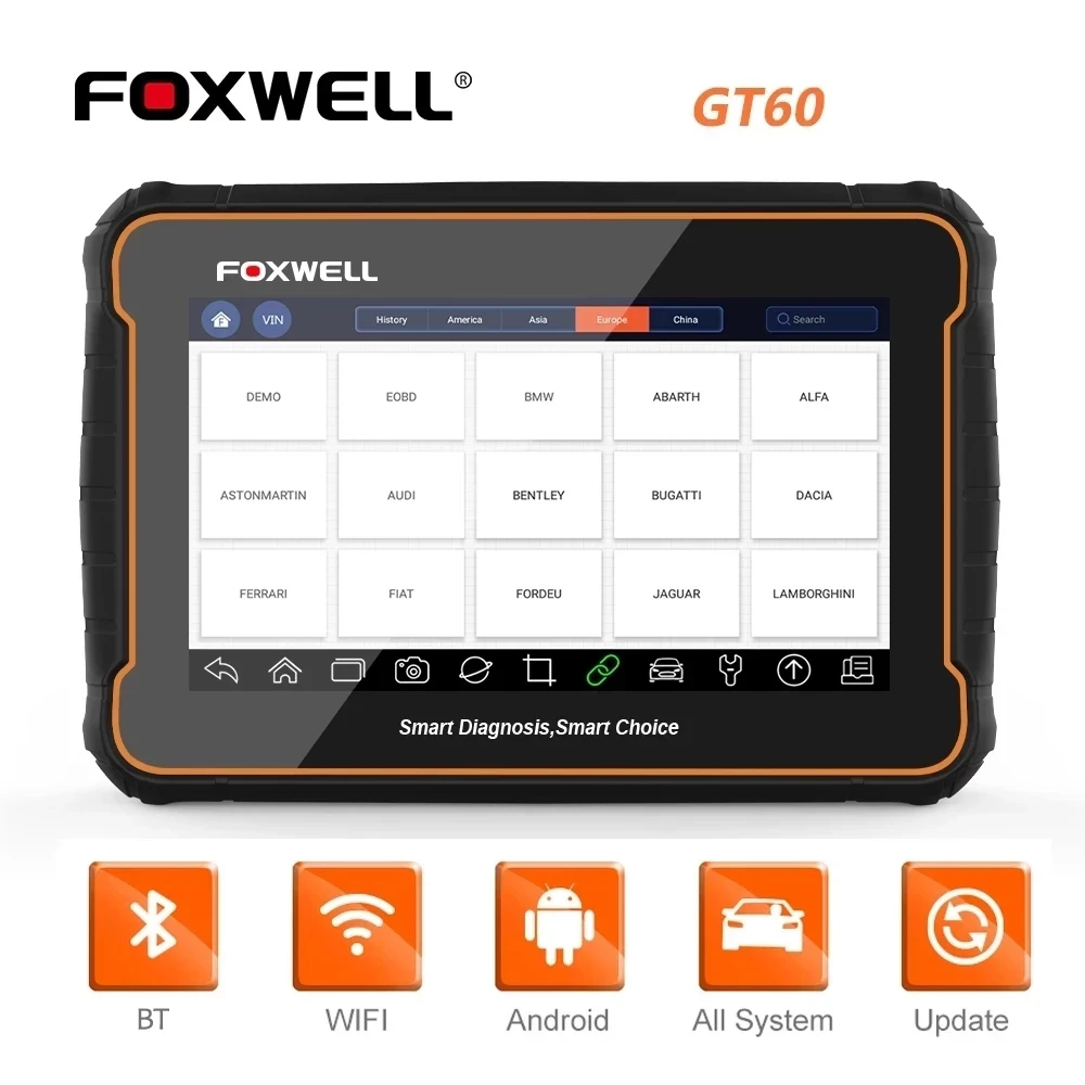 Foxwell GT60 OBD2 Automotive Scanner Professional All System Code Reader Airbag EPB SAS Oil Oil Reset OBD 2 Car Diagnostic Tool