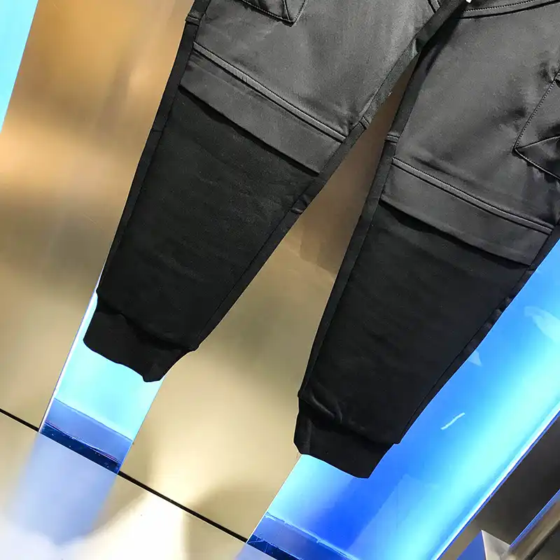 ファッションブランド秋の新メンズファッション ハンサムとシンプルなプリント文字のラベルコルセット作業服カジュアルパンツ男性のための ハーレムパンツ Aliexpress