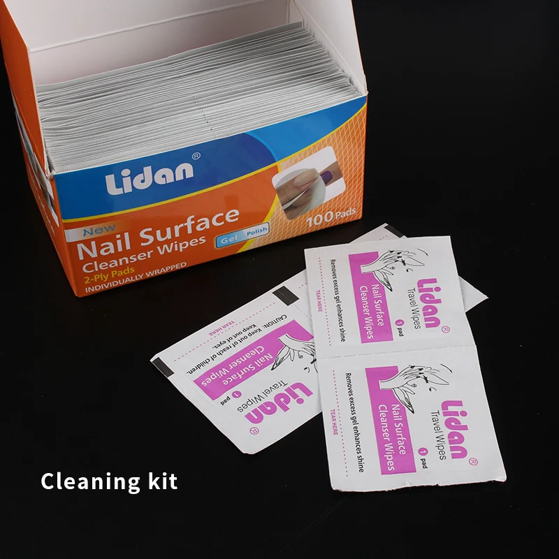 Cleanser Wipes 50 шт. для снятия лака для ногтей Обертывания подушечки маникюрные инструменты влажные салфетки бумажные подушечки фольги для ногтей Очиститель для УФ-геля - Color: Cleanser Wipes