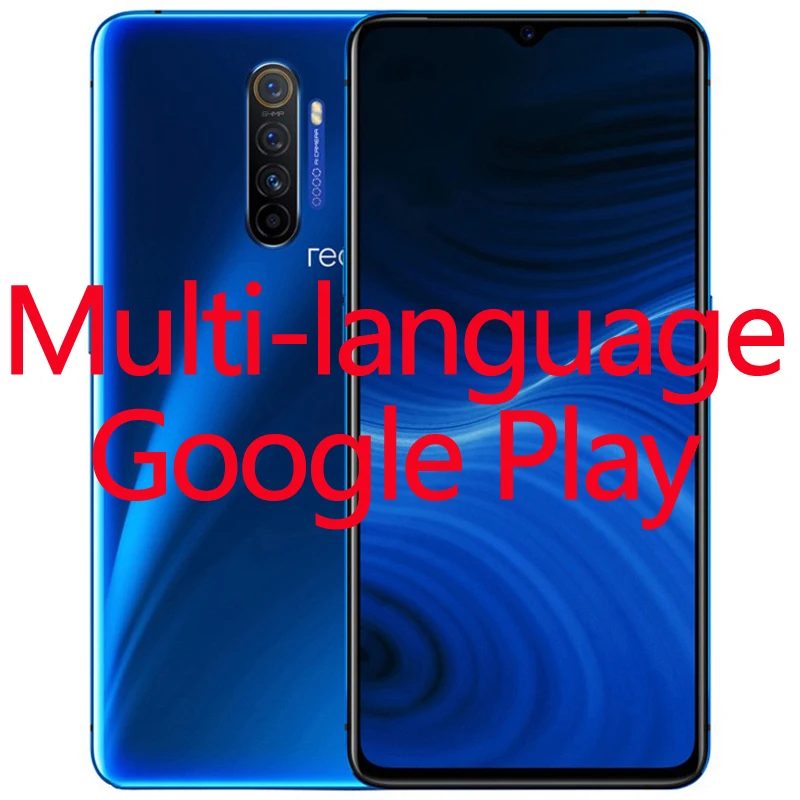 Мобильный телефон realme X2 Pro, 6 ГБ, 64 ГБ, 6,5 дюймов, FHD+ 90 Гц, Восьмиядерный процессор Snapdragon 855 Plus, 64 мп, Super VOOC, 50 Вт, Dolby, 4000 мА/ч, NFC - Цвет: BluewithGooglePlay