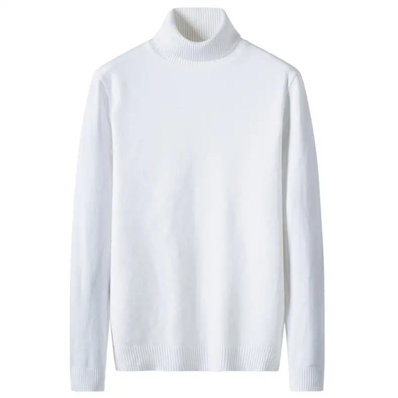 High-Neck Sweater Men Pullovers Quality Male Turtlenck Pullover Men Autumn Winter Thicken Turtle-neck Sweaters Mens MuLS Brand 0