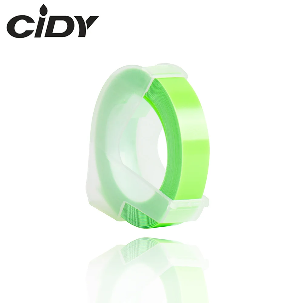 CIDY флуоресцентный зеленый цвет совместим с DYMO 1610 12965 производитель Этикеток 3D