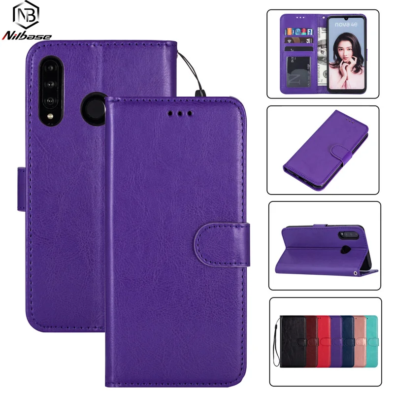 Чехол книжка из искусственной кожи для Huawei P40 P30 Lite P20 Pro Mate 20 10 P Smart Plus Y6 Y7 2019 Honor
