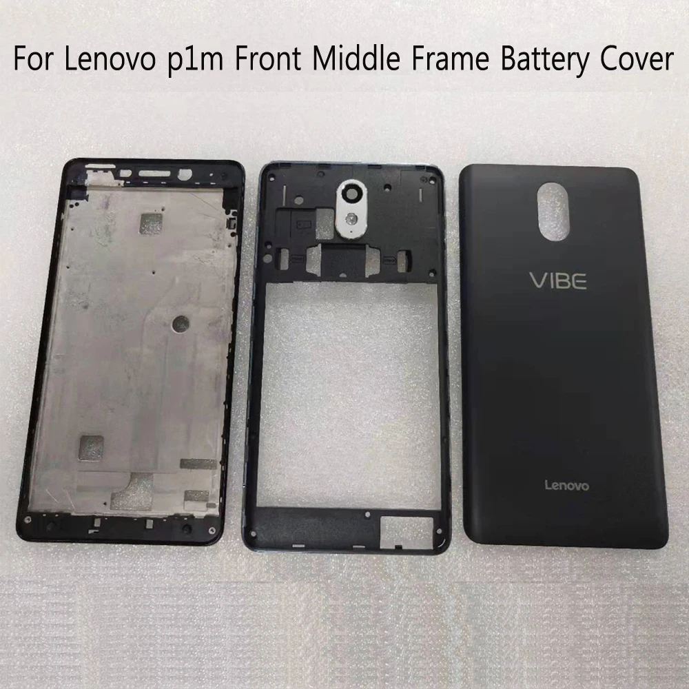 Корпус для Lenovo p1m передняя рамка средняя задняя крышка батарейного отсека с