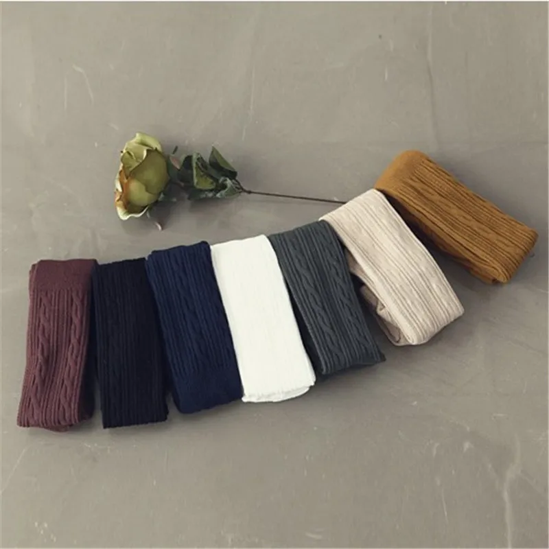 

Spring And Autumn New Style Panty-hose for Kids Korean-style Linen Flower Color GIRL'S Leggings Socks Baby Korean-style Children