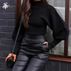 Turtleneck Woman Sweaters Fall Long Sleeve Knitted Sweaters for Women Winter Clothes Women Crop Top Women Jumper Cropped Sweater ► Photo 2/6