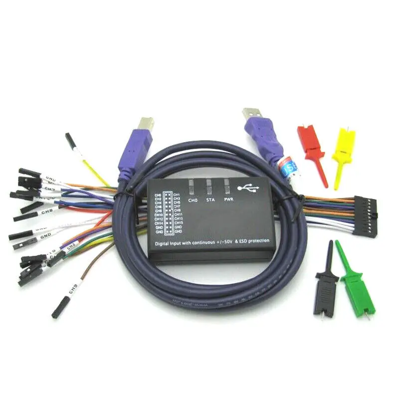 Новый USB логический анализатор 100 МГц 16Ch для ARM FPGA|Осциллографы| |