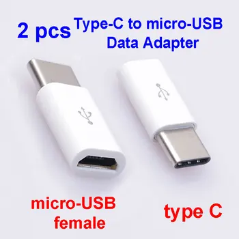 

2pcs type-C male to micro-USB female Converter adapter data charge Cable for Android Huawei P9, N1, OnePlus 2 Type C Devices