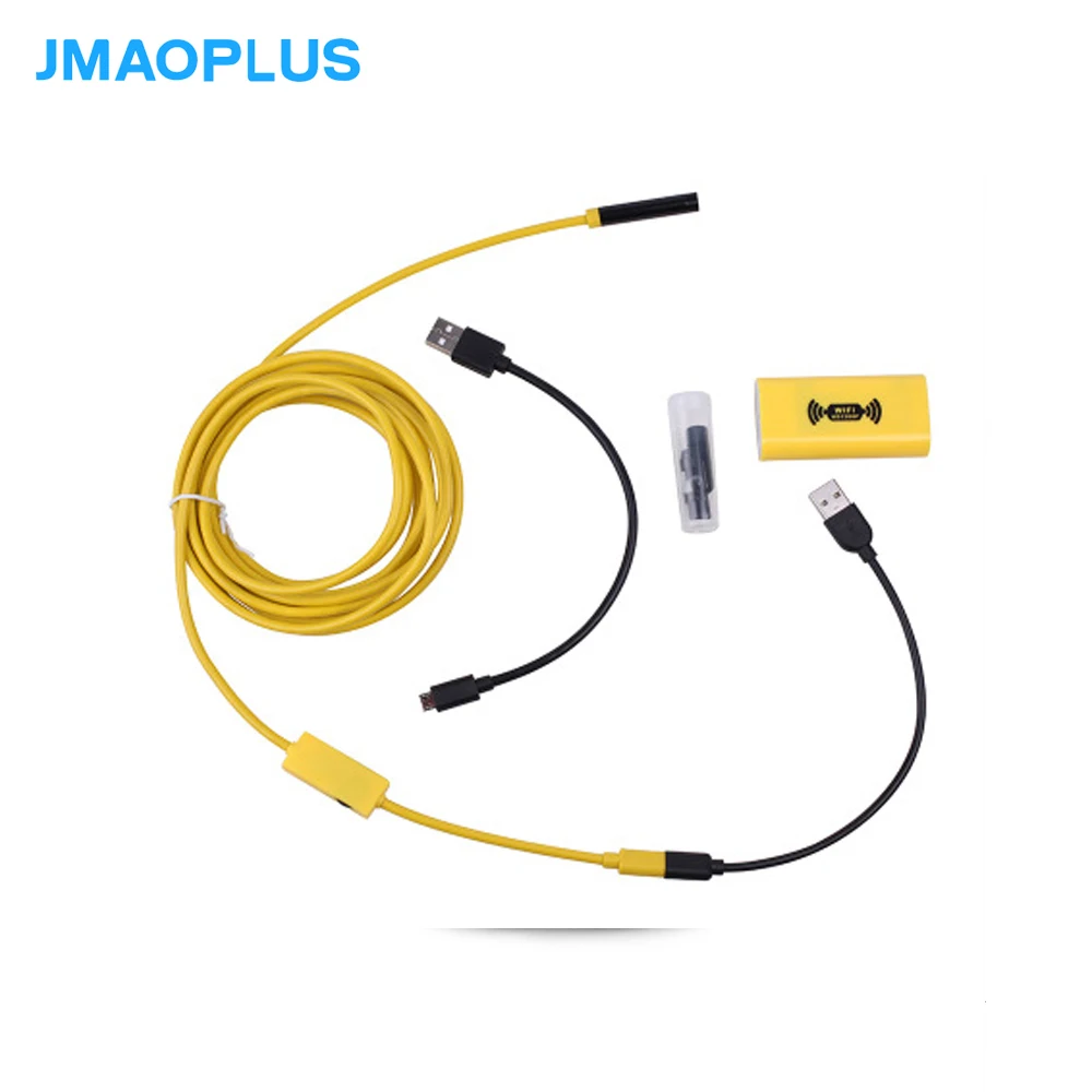 

5 / 10M WIFI endoscope camera HD 1200P mini waterproof hard line detection camera USB endoscope 8LED endoscope for Android IOS