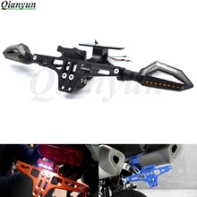 Универсальный CNC алюминиевый мотоцикл регулируемый угол номерной знак кронштейн для BMW K1600 K1300 K1200R K1200S R1200RT R1200ST R1200G