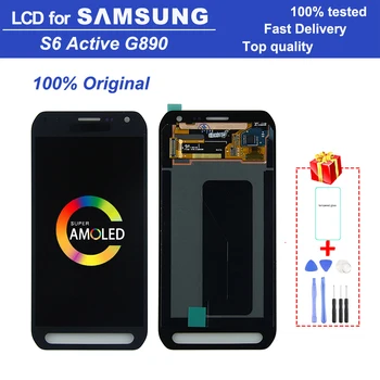 

Original Super AMOLED 5.1" S6 active G890 LCD monitor for Samsung Galaxy S6 Active G890 G890A LCD digital touch screen assembly