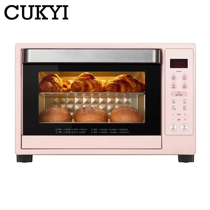 Духовка CUKYI цифровая с сенсорной панелью умная электрическая бытовая печь для