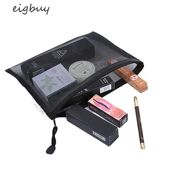 

SH Casual Travel Cosmetic Bag Women Zipper Make Up Transparent Makeup Case Organizer Storage Pouch Toiletry Beauty Wash Kit Bags