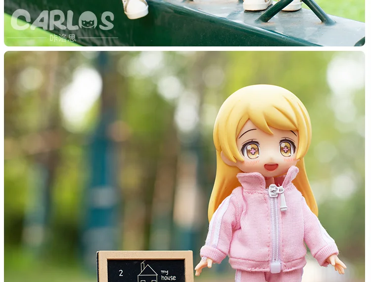 1/12 bjd Puppe Freizeit kleidung Kleidung rosa weide gelbe Farbe Mode Puppe Sportswear Accessoires für ob11,gsc,body9 obitsu 11 Puppen – Detail 9