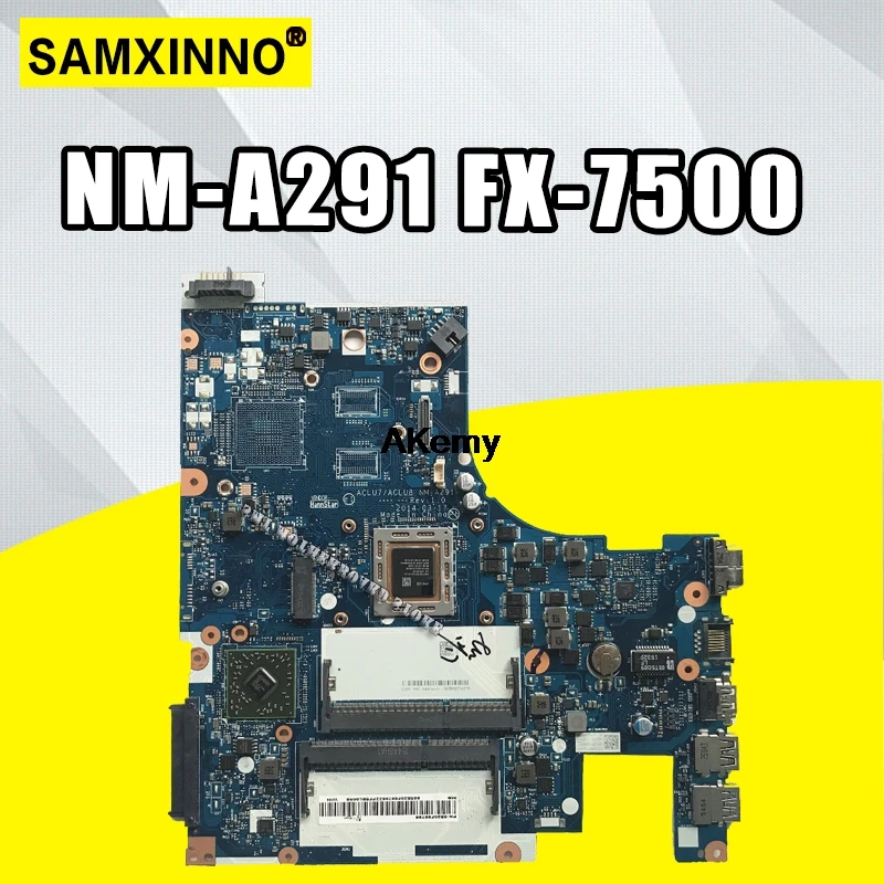 

Free Shipping For Lenovo Z50-75 G50-75 Notebok Motherboard ACLU7 ACLU8 NM-A291 mainboard placa Fx7500