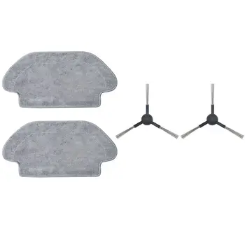 

2 Pcs Robot Vacuum Cleaner Mop Cloth Cleaning Cloth Rag with 2 Side Brush Pad