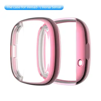 

Soft Tpu Case For Fitbit Versa 3 /Fitbit Sense Waterproof Watch Shell Cover Screen Protector For Fitbit Versa 3 Full Cover Case