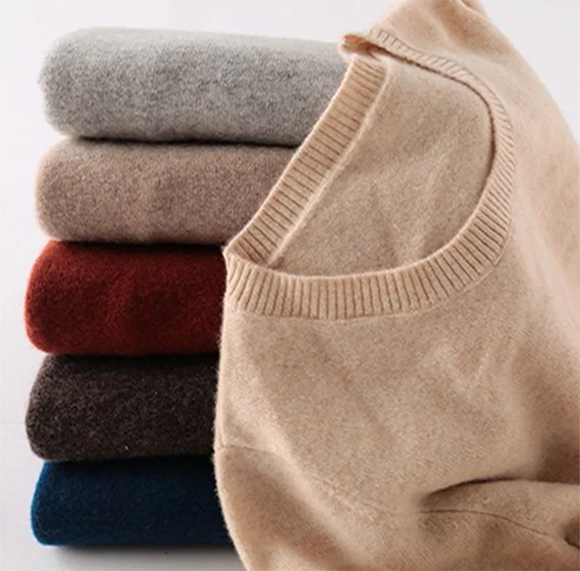 

100% Merino Wool Cashmere Sweater Women 2020 Autumn Winter Warm Soft O-Neck Long Sleeve Knitted Pullover Jumper Femme Sweater