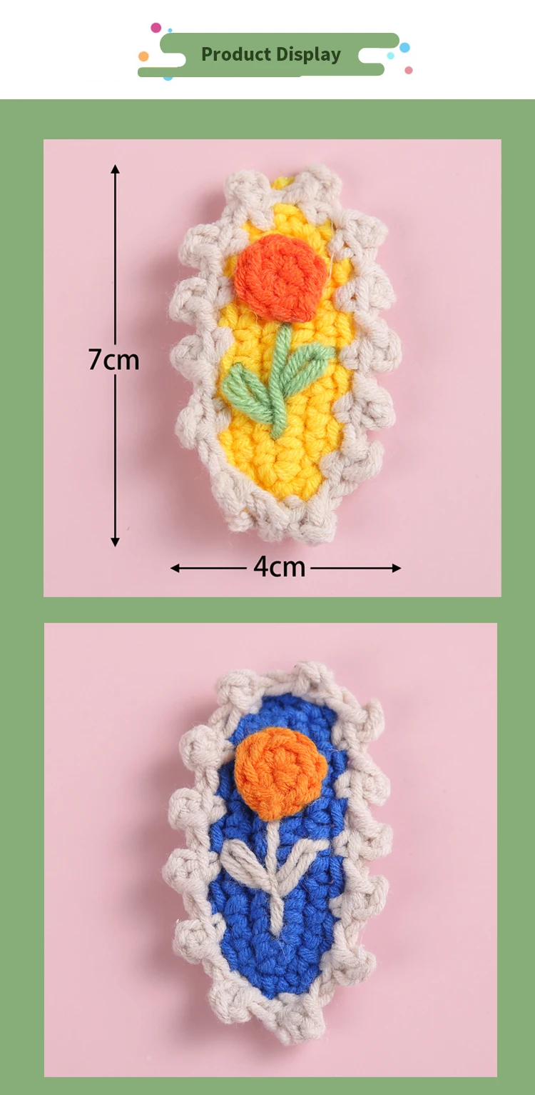 baby accessories crochet Embroidery Flower Baby Hair Clip for Newborn Hairpins Girls BB Barrettes for Women Kids Snap Hairgrips Baby Hair Accessories Baby Accessories cute	