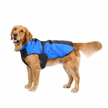 

Leading Life Pet Dogs Diving Material Coats Jackets Vest Breathable Waterproof Pet Large Dog Outfit Clothes With Waist Belt