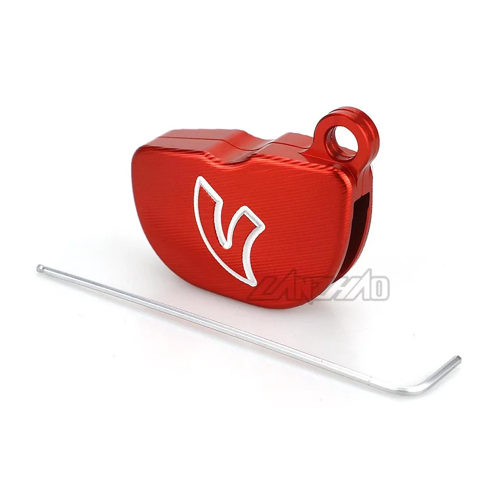 Red CNC алюминиевый чехол для ключей от мотоцикла оболочка Крышка Аксессуары для Piaggio Vespa GTS SPRINT PRIMAVERA 125 150 LX150 ключи - Цвет: Red