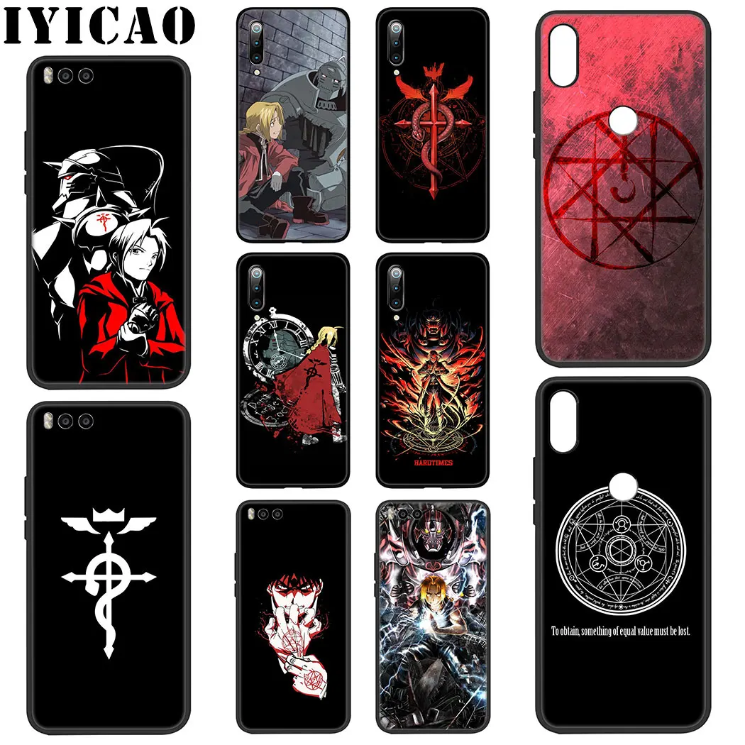 Fullmetal Alchemist Soft Case for Xiaomi Mi 10 9 8 A3 A2 9T Pro Lite SE A1 CC9 CC9E 5X 6X |