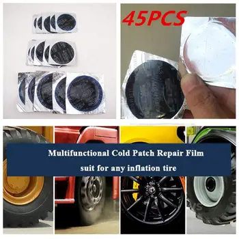 

45Pcs/Set Universal Round Shape Tyre Repair Cold Patch Tire Repair Rubber Patch Tool For Car Motorcycle Tyre Repair