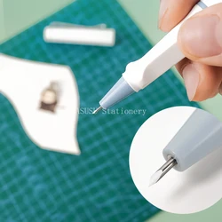 1pc caneta estilo faca washi fita adesivo cortador de papel caixa expressa faca diy utilitário faca processo de papel scrapbook suprimentos