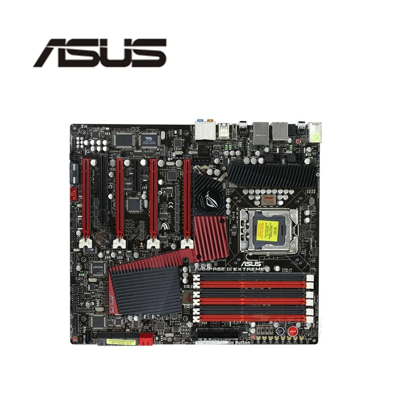 Для ASUS Rampage III Extreme б/у оригинальная материнская плата Socket LGA 1366 DDR3 X58 X58M настольная |