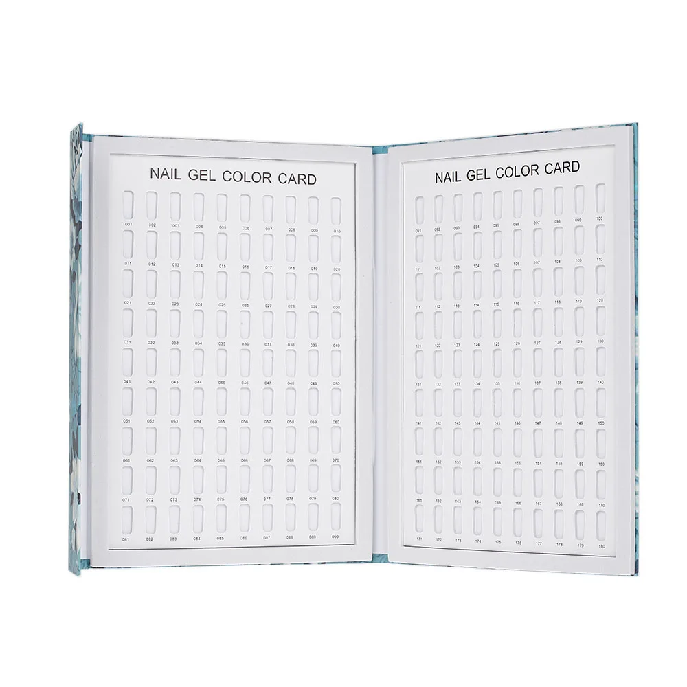 

Professional 180 Colors Nail Gel Polish Display Chart Book Nail Polish Color Card Board Chart Nail Art Salon Color Display Set