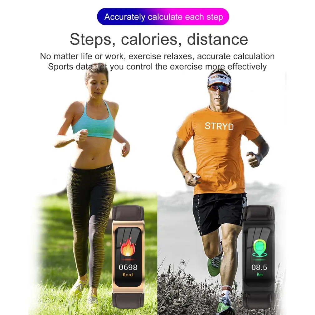 AK12 Smart Bracelet Ip68 Waterproof Women Watch Wristband Heart Rate Monitor Fintness Tracker Smart Band Sports Men Smart Watch