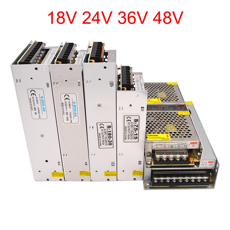 Светодиодный трансформаторы 18V 24V 36V 48 V Питание трансформатор 220 В адаптер