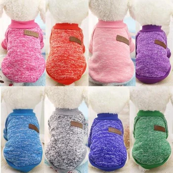 

Fashion New 2019 Dog Clothes Puppy Pet Cat Jacket Coat Winter Fashion Soft Sweater Clothing For Small Dogs Popular Convenient