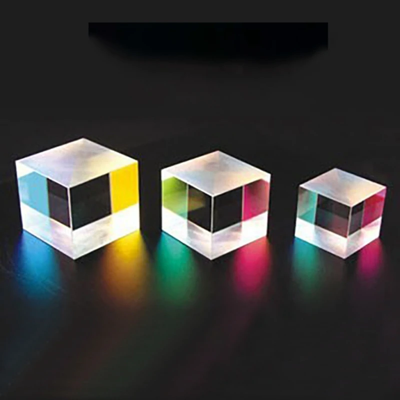  Optical Glass Prism RGB Dispersion Prism Six-Sided Bright Light Combine Cube Prism For Physics Teac - 4000235238050