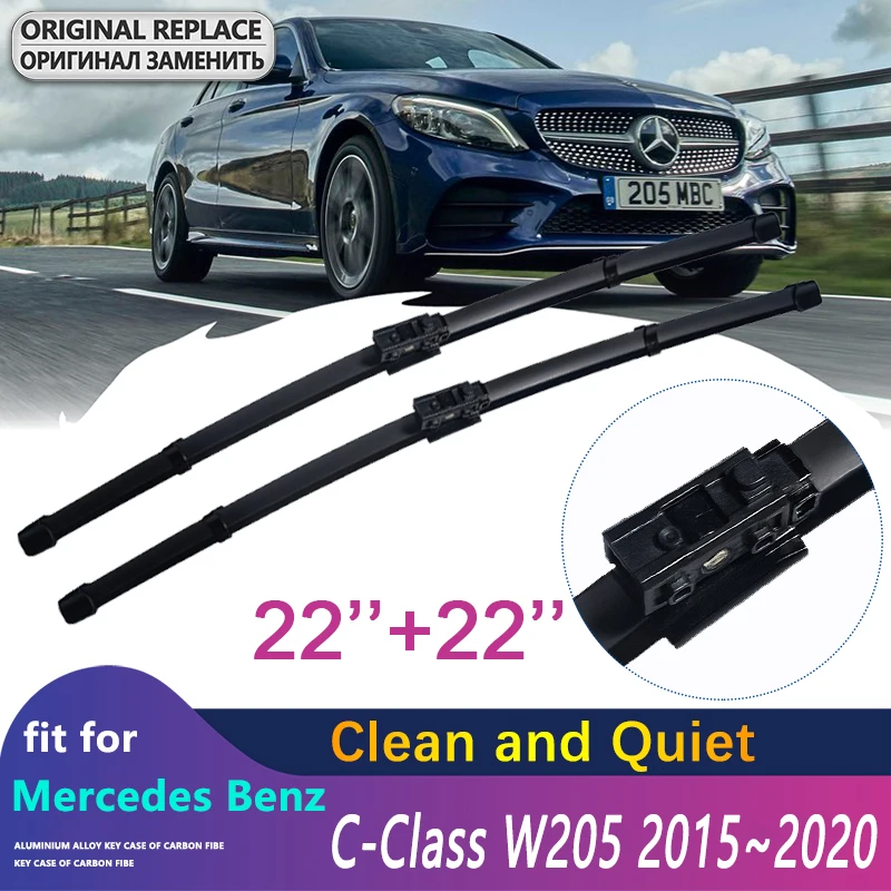 Front Wiper Blades For Mercedes Benz C Class W205 2015 2016 2017 2018
