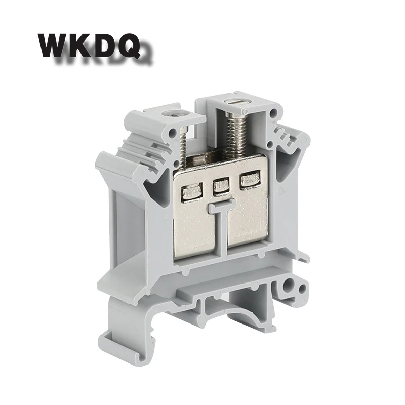 

10pcs UIK 16 Equivalent to PHOENIX 2 Conductors Installation Din Rail Terminal Block With Screw Connection Connector