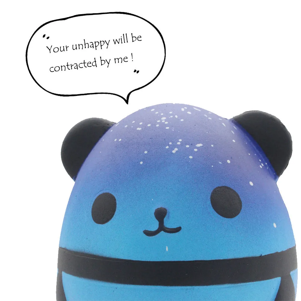 Jumbo Galaxy Panda Мягкие медленно поднимающиеся детские игрушки, коллекционная кукла, игрушка для снятия стресса, звездная панда, яйцо, декомпрессионная игрушка для антистресс
