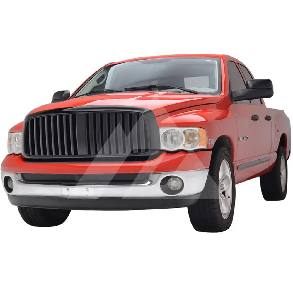 Для 2002 2003 2004 2005 Dodge Ram 1500/2003 2004 2005 2006 Dodge Ram 2500 3500 ABS черный вертикальные решетка
