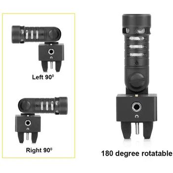 

Comica CVM-VS09 TC Smartphone Microphone, with Real-Time Monitor, Cardioid Directional Flexible Video Microphone for Samsung Hua