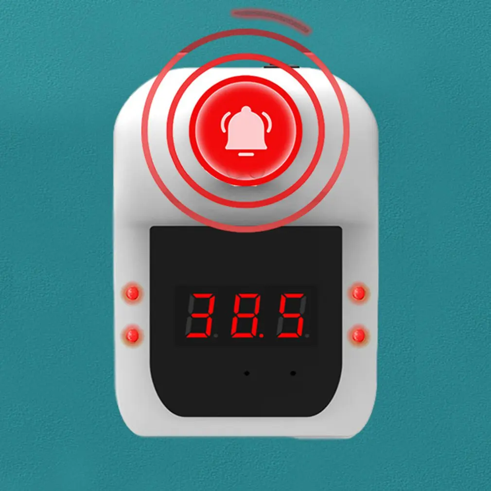 

Wall Mounted Non-Contact Infrared Thermometer Forehead Hand Digital Temperature Sensor Laser Gun With Fever Alarm Home Office
