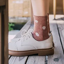 Feitong, женские носки, Harajuku, с волнистым принтом, яркие цвета, в трубке, повседневные хлопковые носки, носки женски