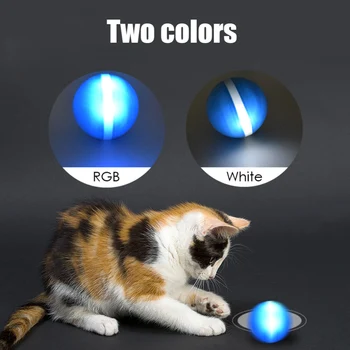 

Pet Jumping Ball LED Rolling Flash Pet Electric Toy Motion Activated Pet Ball Water Resistant and Durable Cat Dog Playing Funny
