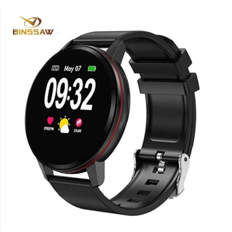 

BINSSAW S01 Bluetooth Smart Watch Fashion Activity Fitness Tracker Blood Pressure Heart Rate Monitor Smart Watch IOS Android