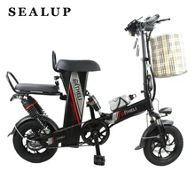 Мини электрический велосипед 12-дюймовый складной самокат для взрослых небольшого поколения литиевая батарея электрического велосипеда