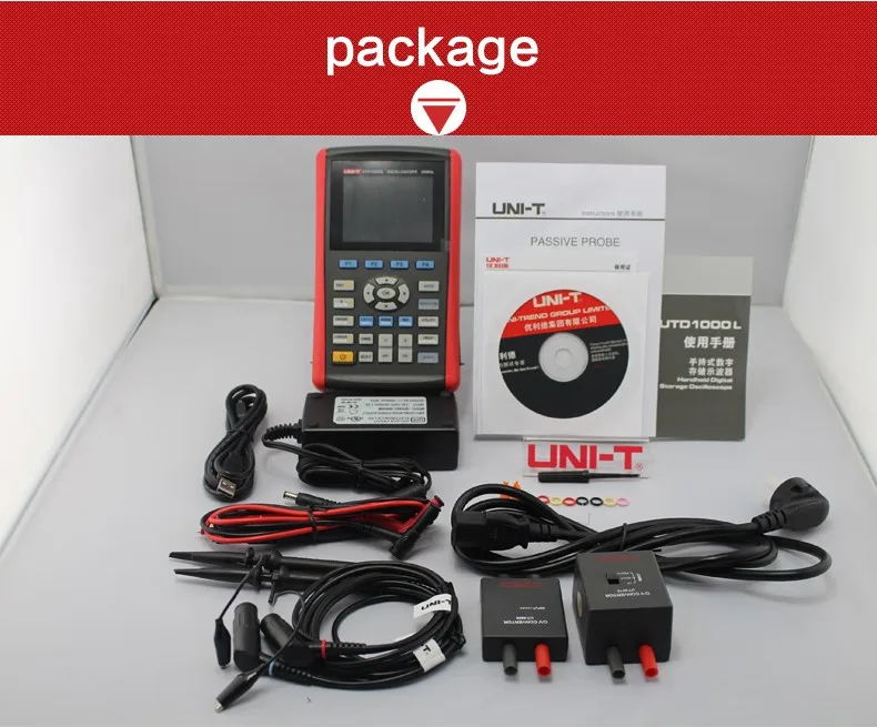 UNI-T UTD1025CL Ручной цифровой осциллограф 3," ЖК-цифровой дисплей 1 канал 200 мс/с частота дискретизации USB связь